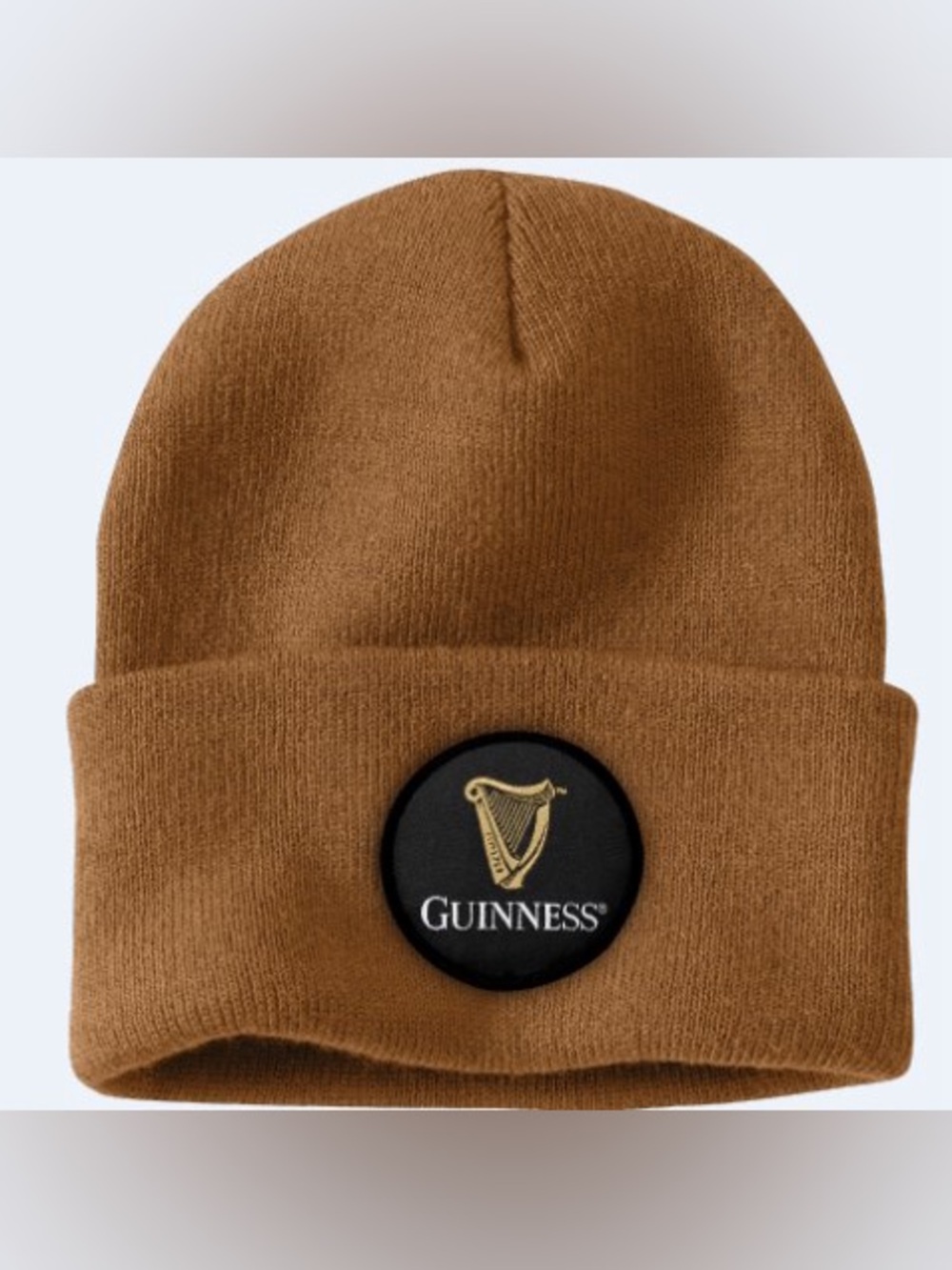 Carhartt beanie limited-edition collection Guinness Brown Knit Beanie Logo Patch